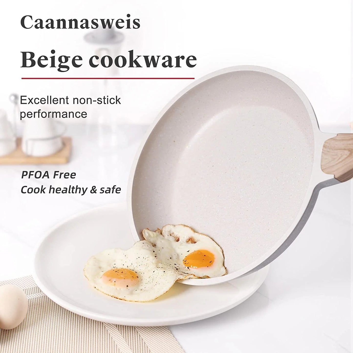 Pots and Pans Set Nonstick Cookware Sets Kitchen Cooking Pot Granite Frying Pans 20 Pieces