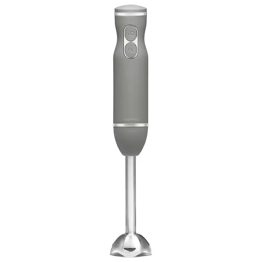 Immersion Blender, 2-Speeds, Stainless Steel Blades, Grey, 300W