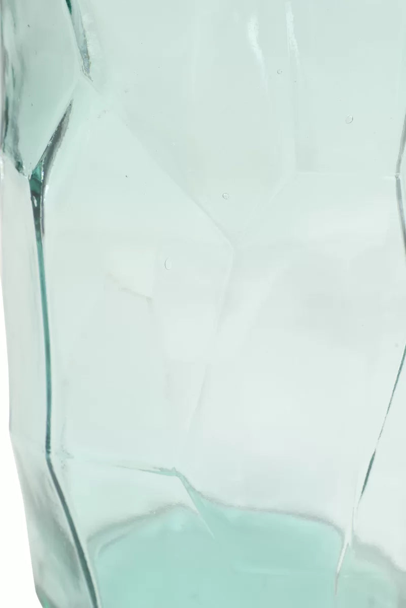 Ayana Clear Recycled Glass Handmade Spanish Vase