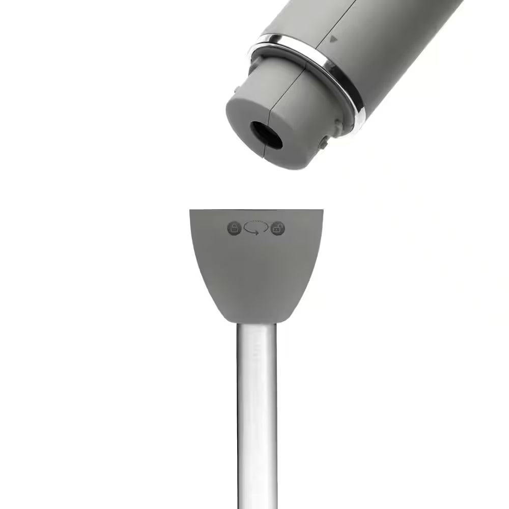 Immersion Blender, 2-Speeds, Stainless Steel Blades, Grey, 300W