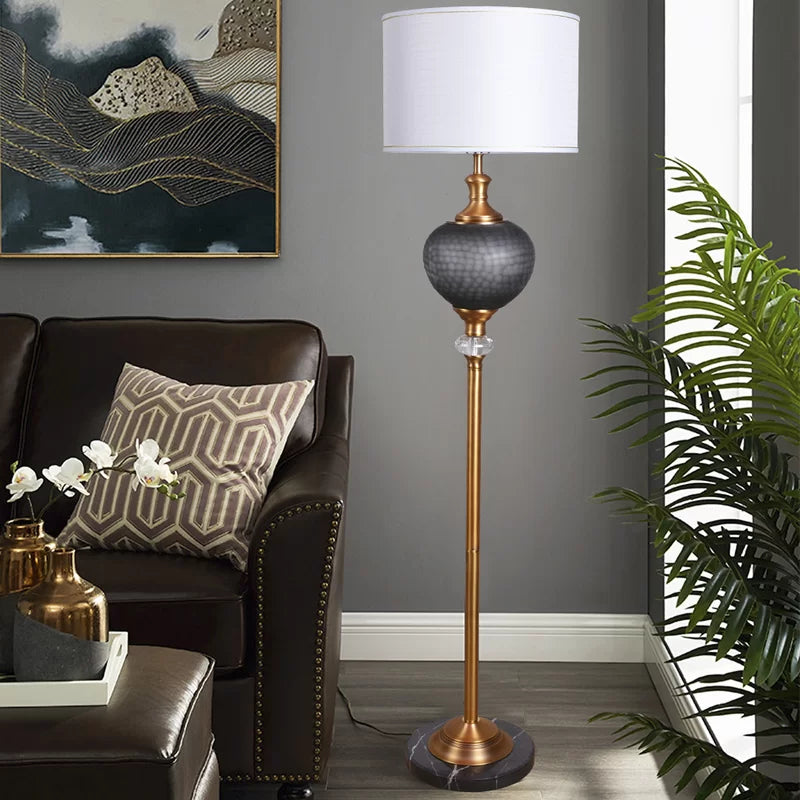 Brink 65'' Smoke Gray Traditional Floor Lamp
