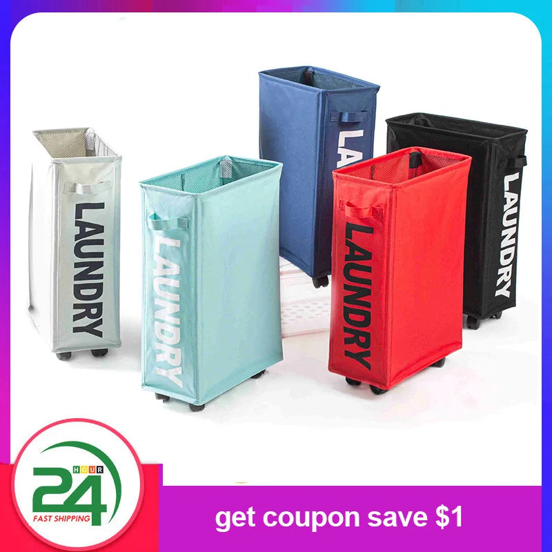 Foldable Laundry Basket Dirty Storage Bag Bin Organizer Collapsible Clothes Toy Holder Bucket Home Hamper Storage Bags Container