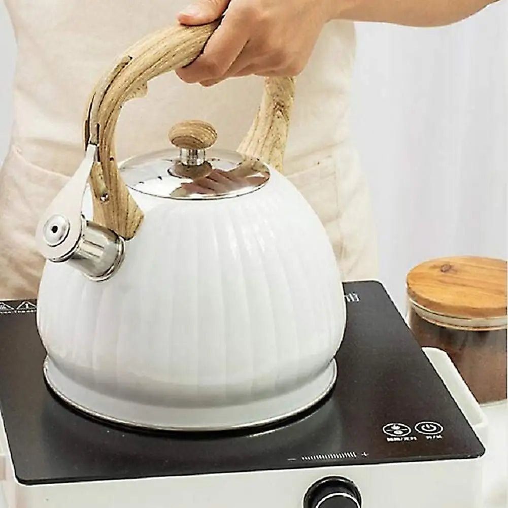 Stainless Steel Water Kettles with Whistle Appetite Vintage Cookware for Kitchen Induction Cooker for Gas Stove Camping Tea Pot