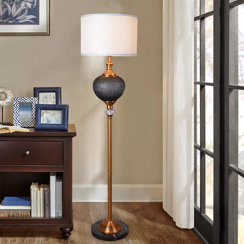 Brink 65'' Smoke Gray Traditional Floor Lamp