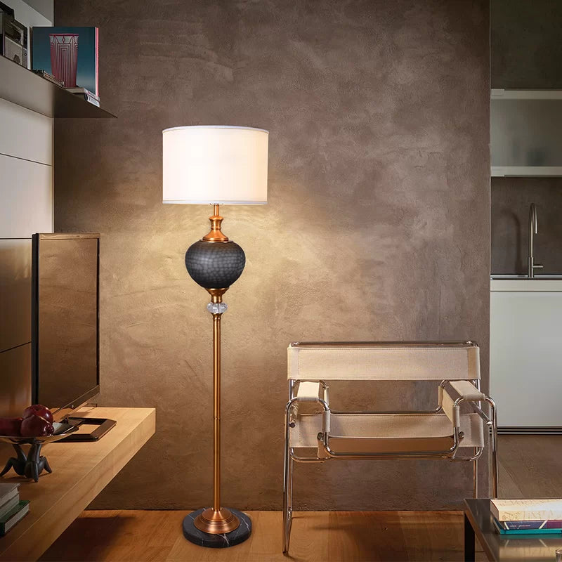 Brink 65'' Smoke Gray Traditional Floor Lamp