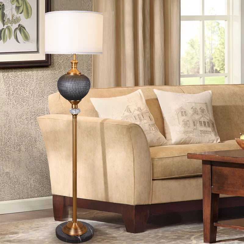 Brink 65'' Smoke Gray Traditional Floor Lamp