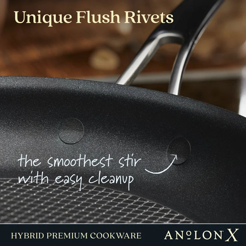 X Hybrid Nonstick Cookware Induction Pots and Pans Set, 10 Piece
