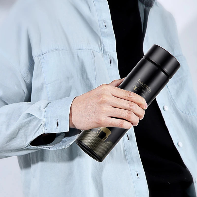 500Ml Thermos Stainless Steel Water Bottle Temperature Display Vacuum Flasks Portable Thermal Tumbler Smart Insulated Coffee Cup