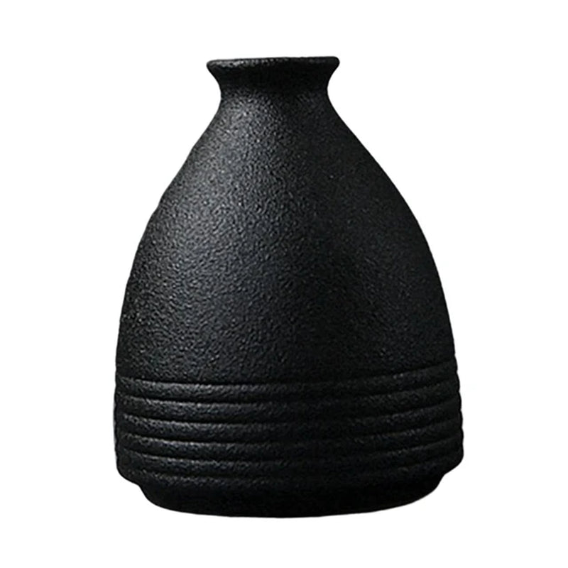 Black Ceramic Flower Vase Arrangement Small Flower Vase Planter Pot Home Garden Decoration Tabletop Vases Flower Container