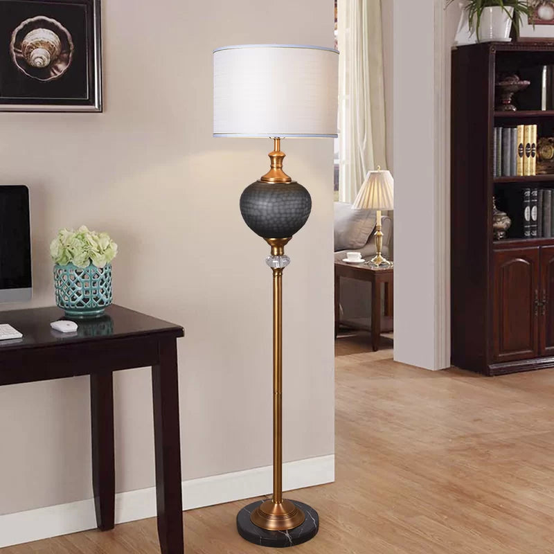 Brink 65'' Smoke Gray Traditional Floor Lamp