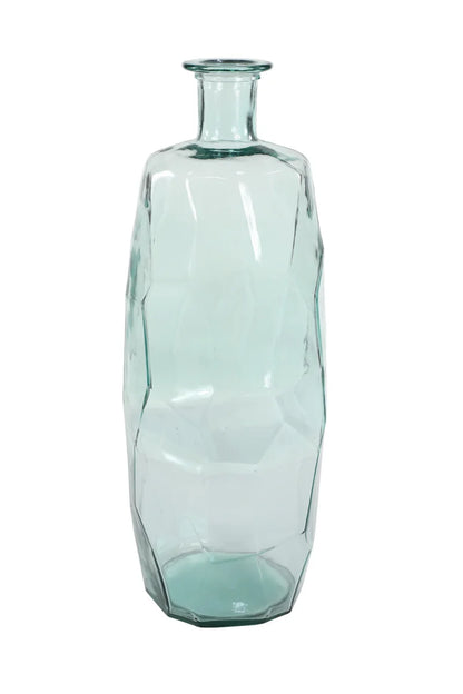 Ayana Clear Recycled Glass Handmade Spanish Vase