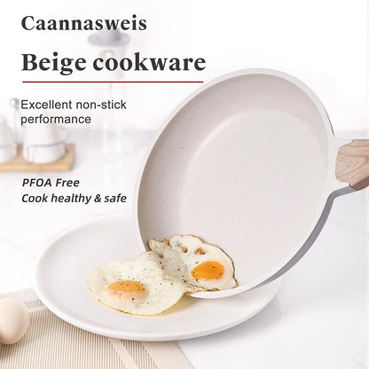 Pots and Pans Set Nonstick Cookware Sets Kitchen Cooking Pot Granite Frying Pans 20 Pieces
