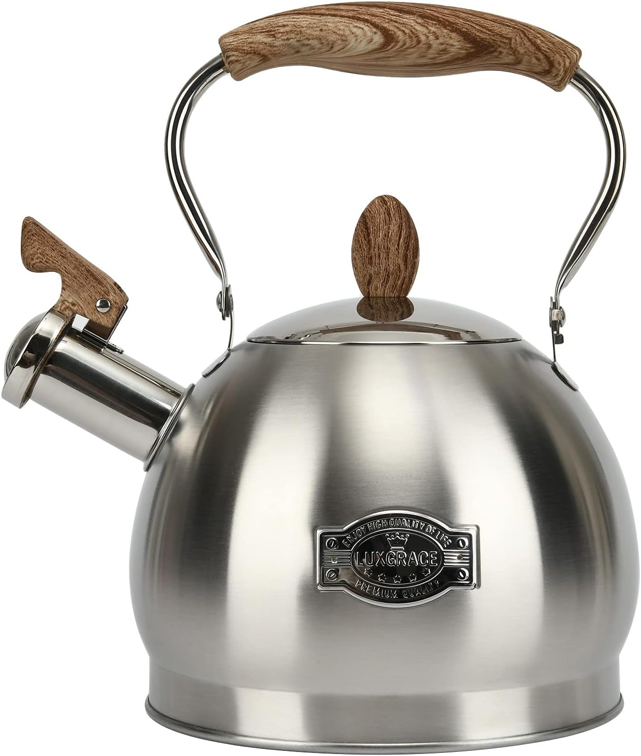 Tea Kettle - 2.8 Quart Tea Kettles Stovetop Whistling Teapot Stainless Steel Tea Pots for Stove Top Whistle Tea Pot(Silver)
