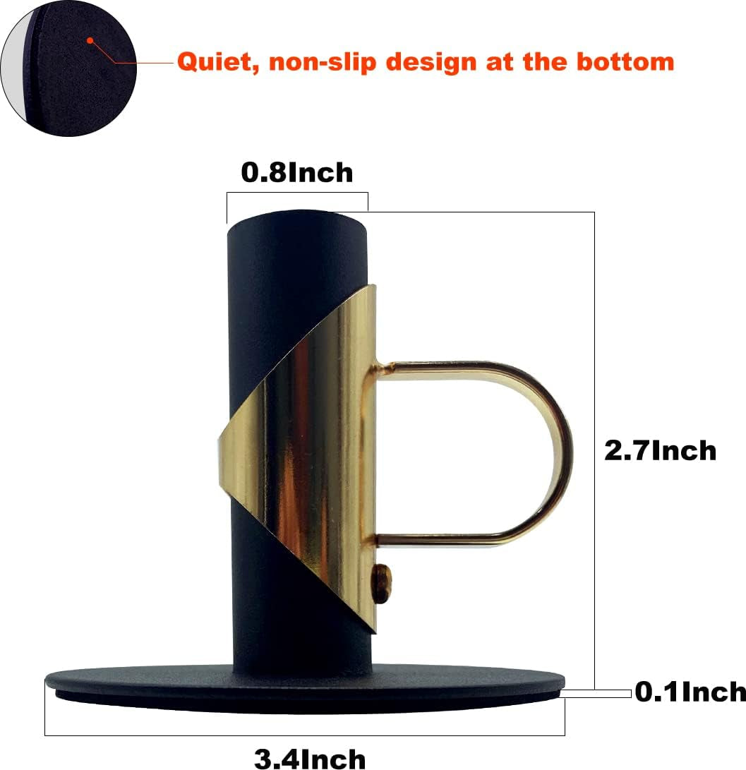 Candle Stick Candle Holder, Black Halloween Candlesticks, Christmas Candle Holders, Candlestick Holder Candle Holder for Wedding, Dinner, Party, Holiday, Festival…