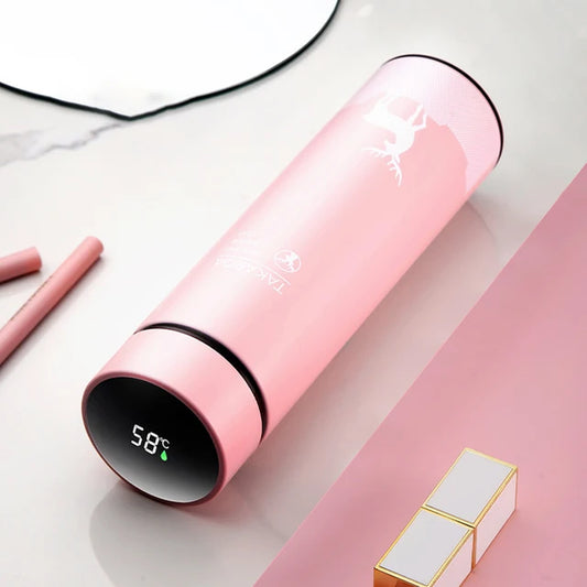 500Ml Thermos Stainless Steel Water Bottle Temperature Display Vacuum Flasks Portable Thermal Tumbler Smart Insulated Coffee Cup