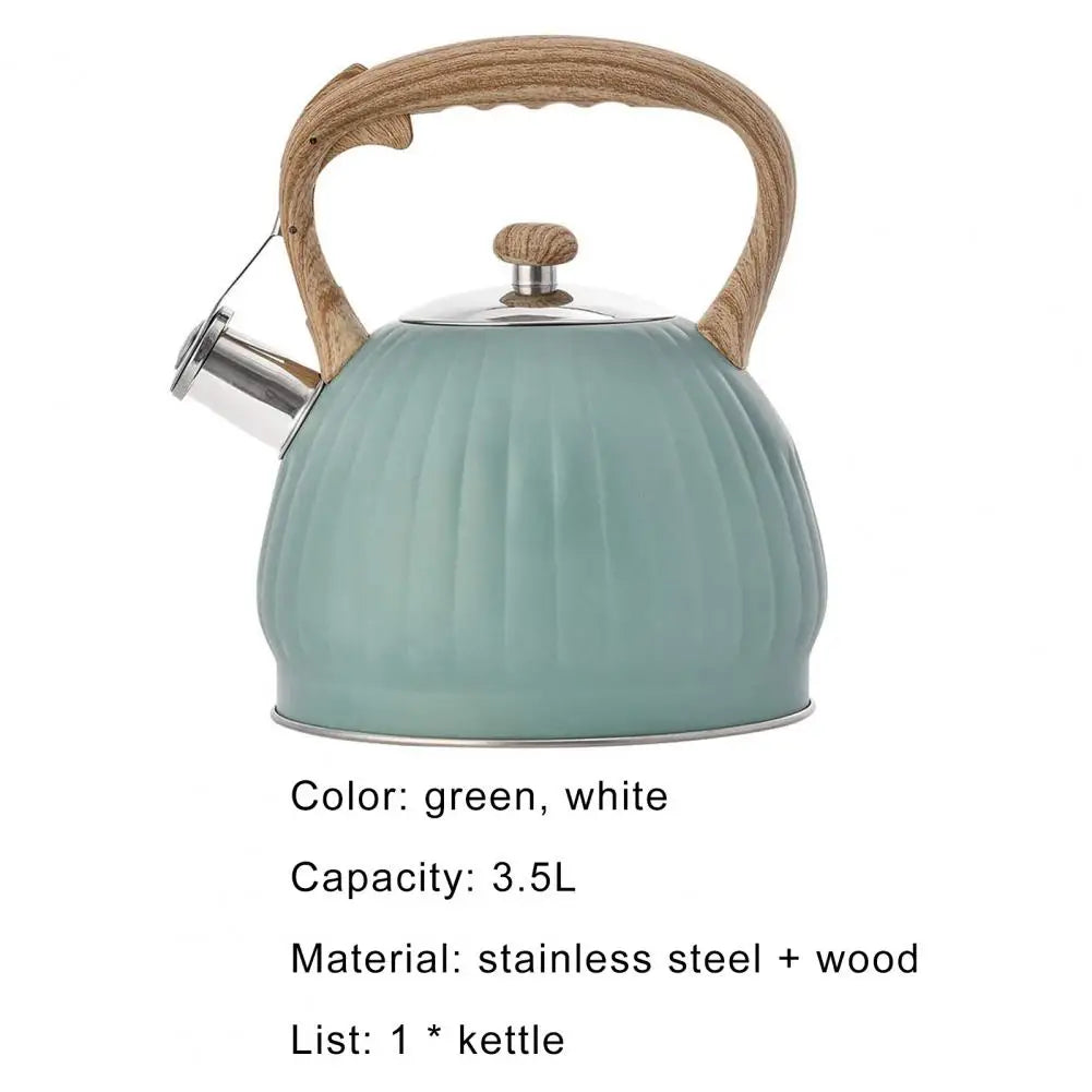 Stainless Steel Water Kettles with Whistle Appetite Vintage Cookware for Kitchen Induction Cooker for Gas Stove Camping Tea Pot