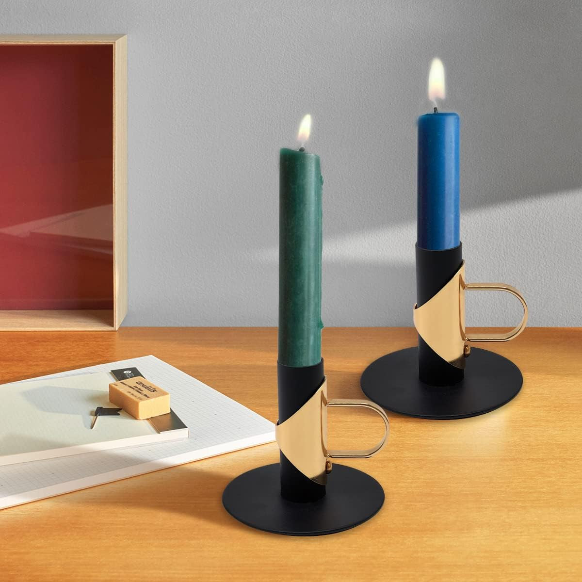 Candle Stick Candle Holder, Black Halloween Candlesticks, Christmas Candle Holders, Candlestick Holder Candle Holder for Wedding, Dinner, Party, Holiday, Festival…