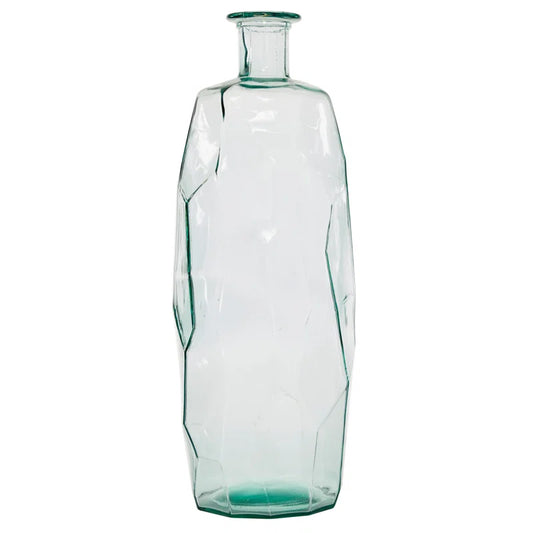 Ayana Clear Recycled Glass Handmade Spanish Vase