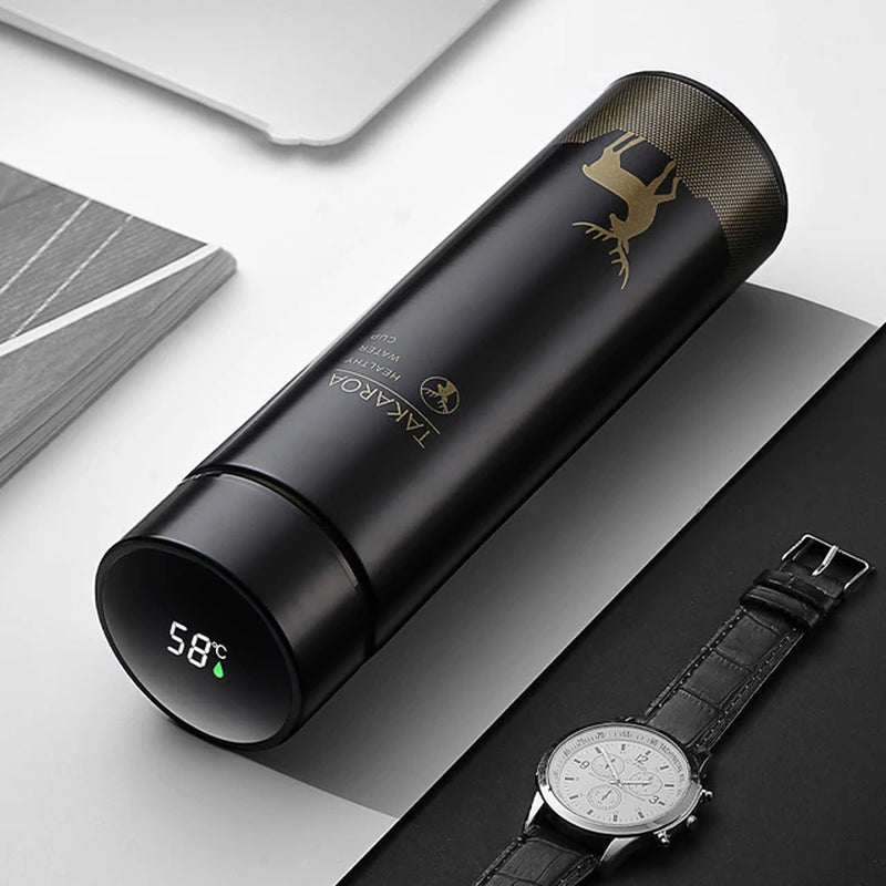 500Ml Thermos Stainless Steel Water Bottle Temperature Display Vacuum Flasks Portable Thermal Tumbler Smart Insulated Coffee Cup