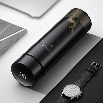 500Ml Thermos Stainless Steel Water Bottle Temperature Display Vacuum Flasks Portable Thermal Tumbler Smart Insulated Coffee Cup