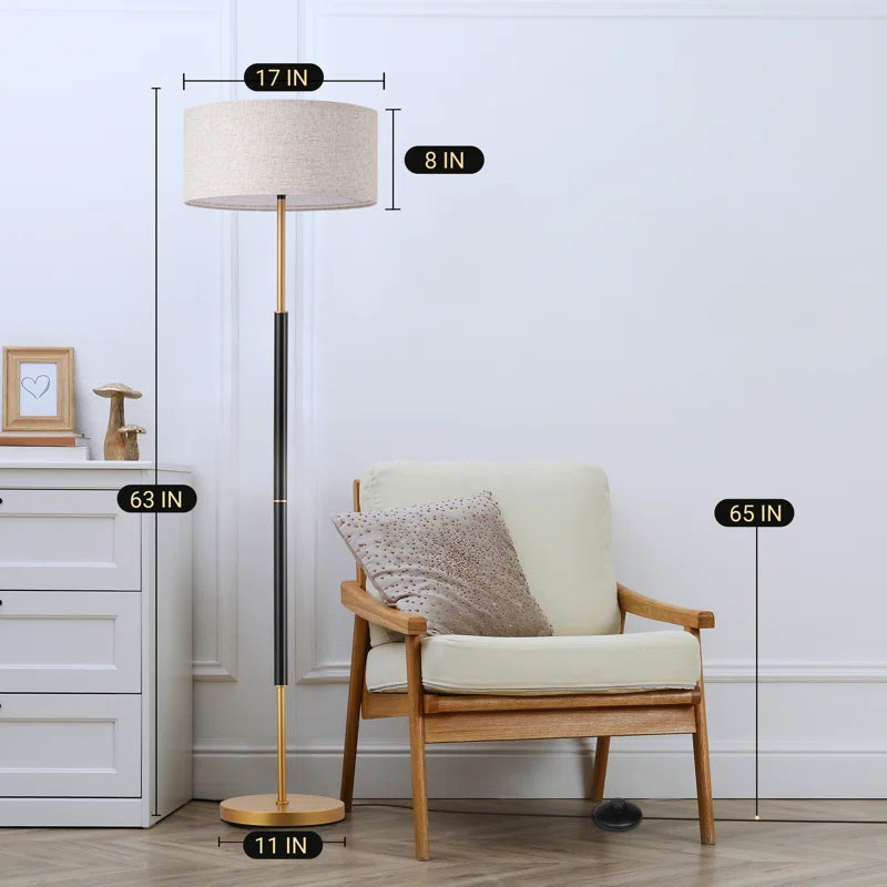 Deaver 63'' Traditional Floor Lamp