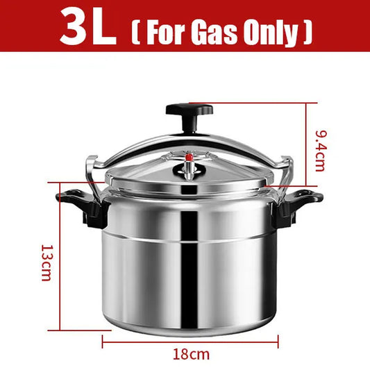 Large 3L/5L/7L Professional Pressure Cooker Heavy-Duty Aluminum Explosion-Proof Cooking Pots for Gas Cooker Pot