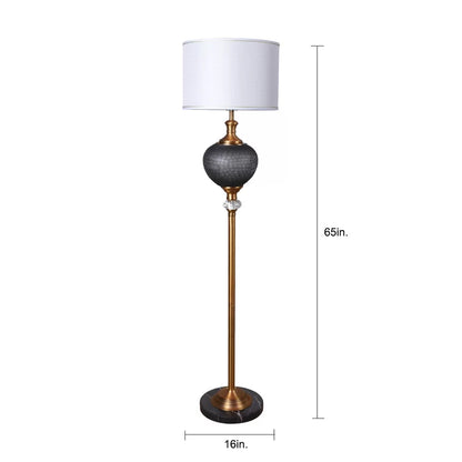 Brink 65'' Smoke Gray Traditional Floor Lamp