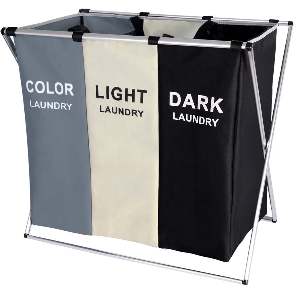 135L Large Clothes Laundry Hamper Sorter Waterproof Laundry Storage Bag Basket Sorter for Laundry Room Organization