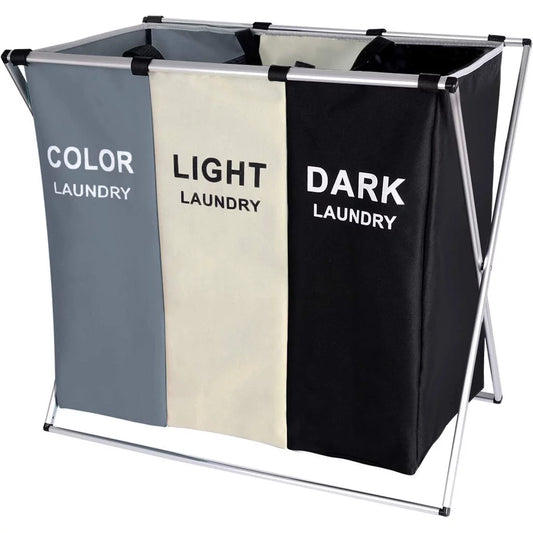 135L Large Clothes Laundry Hamper Sorter Waterproof Laundry Storage Bag Basket Sorter for Laundry Room Organization
