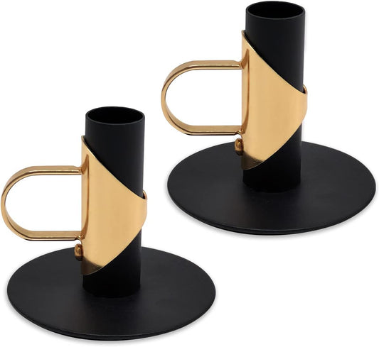 Candle Stick Candle Holder, Black Halloween Candlesticks, Christmas Candle Holders, Candlestick Holder Candle Holder for Wedding, Dinner, Party, Holiday, Festival…
