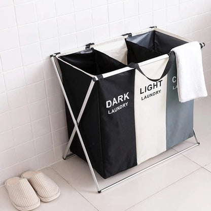 135L Large Clothes Laundry Hamper Sorter Waterproof Laundry Storage Bag Basket Sorter for Laundry Room Organization