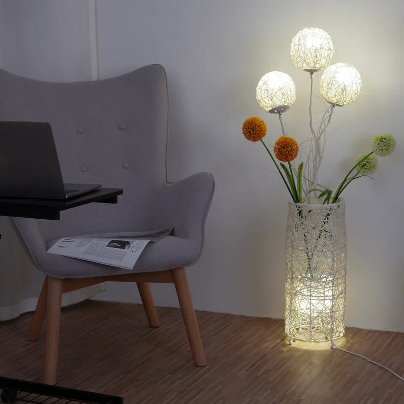 Coto 42.9'' White Novelty Floor Lamp Set