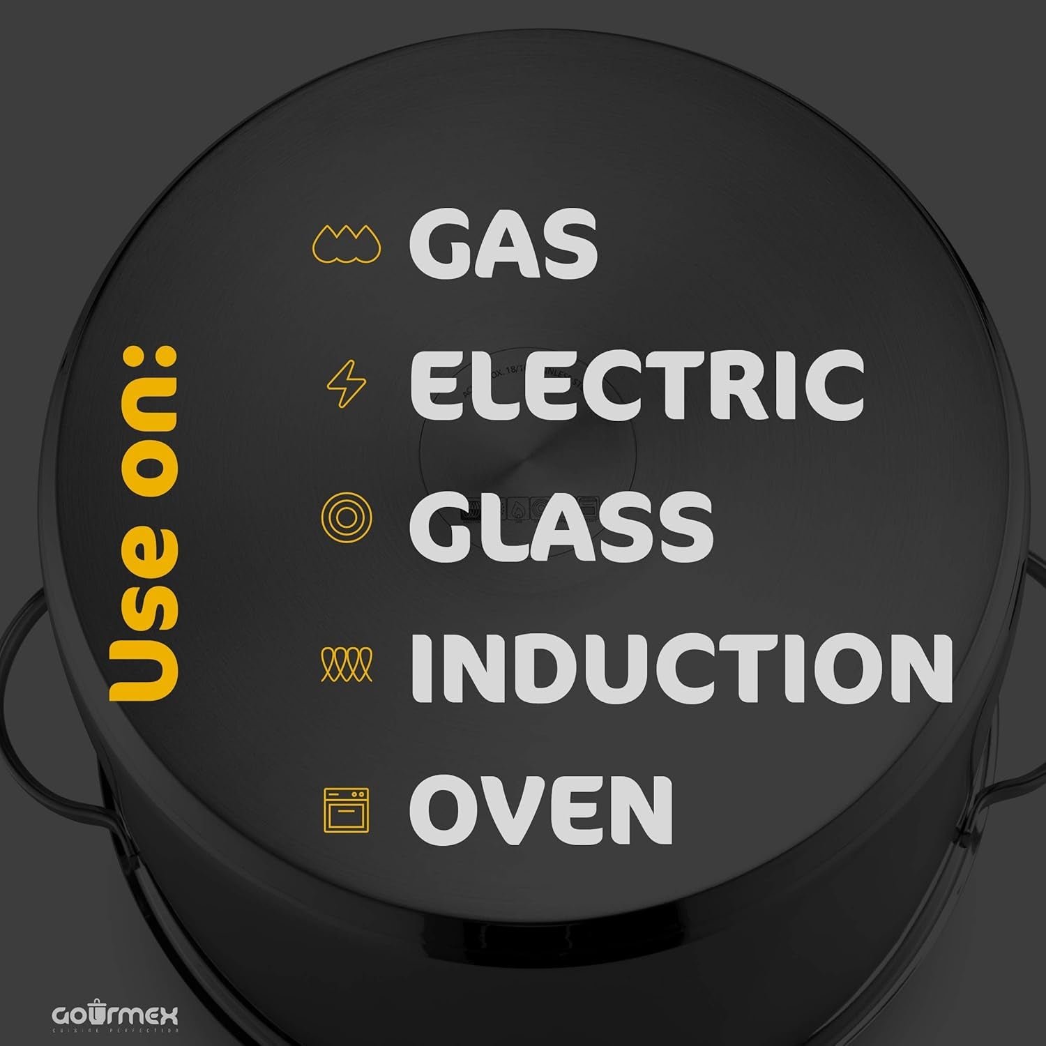 21-Quart Induction Stock Pot | Stainless Steel Soup Pot with See through Lid Glass Lid | Grade Heavy Duty Large Stockpot | Compatible with All Heat Sources | Dishwasher Safe
