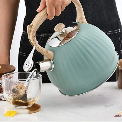 Stainless Steel Water Kettles with Whistle Appetite Vintage Cookware for Kitchen Induction Cooker for Gas Stove Camping Tea Pot