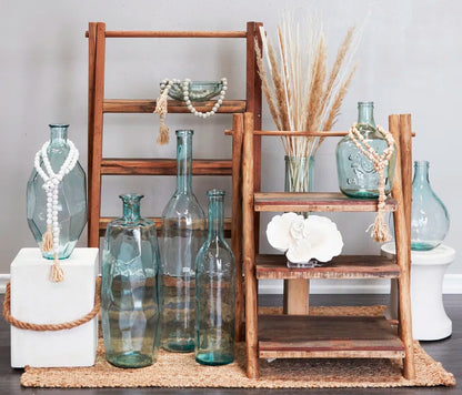 Ayana Clear Recycled Glass Handmade Spanish Vase