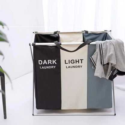 135L Large Clothes Laundry Hamper Sorter Waterproof Laundry Storage Bag Basket Sorter for Laundry Room Organization