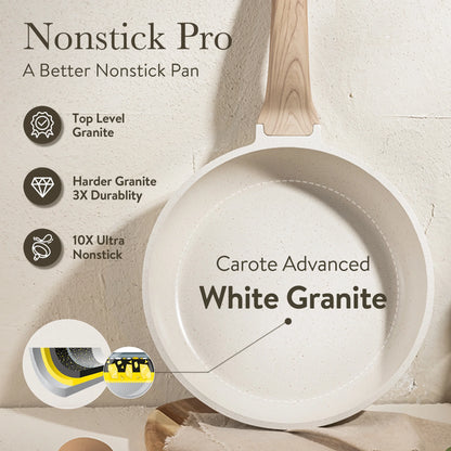 Nonstick Pots and Pans Set, 17 Pcs Granite Kitchen Cookware Sets