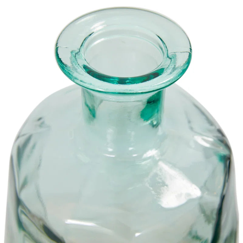 Ayana Clear Recycled Glass Handmade Spanish Vase