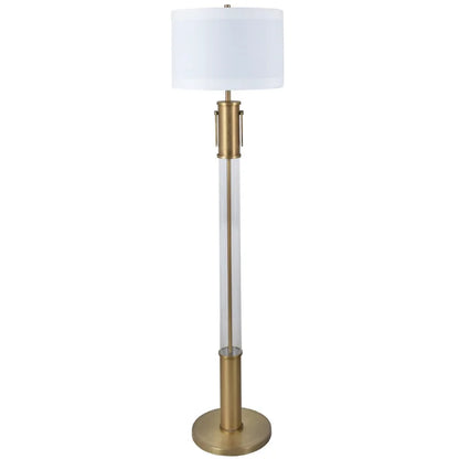 64'' Satin Gold Traditional Floor Lamp