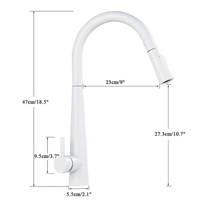 Touch Sense White Kitchen Faucet White Pull Out Kitchen Mixer Faucets Black Smart Sensor Stream Spray Mode Mixer Taps