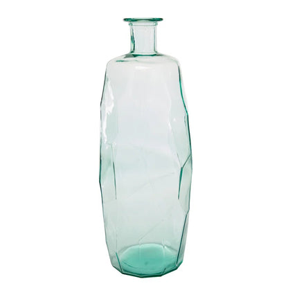 Ayana Clear Recycled Glass Handmade Spanish Vase