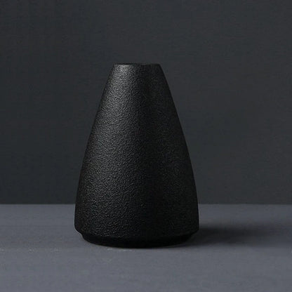 Black Ceramic Flower Vase Arrangement Small Flower Vase Planter Pot Home Garden Decoration Tabletop Vases Flower Container