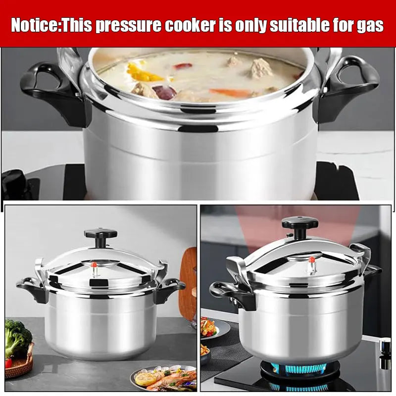 Large 3L/5L/7L Professional Pressure Cooker Heavy-Duty Aluminum Explosion-Proof Cooking Pots for Gas Cooker Pot